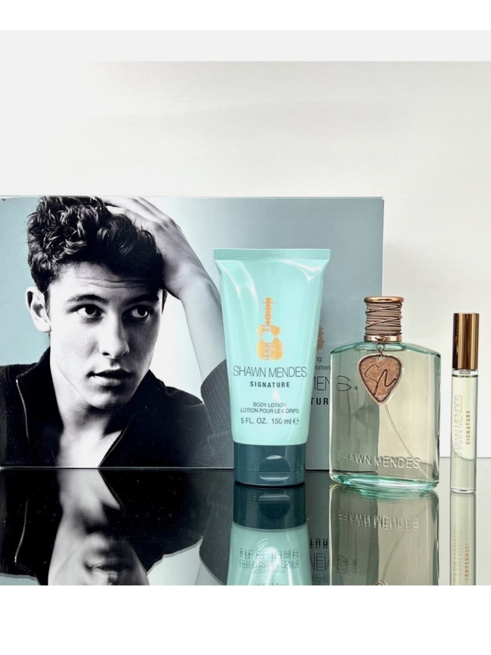 NWT Shawn Mendes Signature Eau De Perfume Gift Set:Parfume,Roll-On & Lotion Set